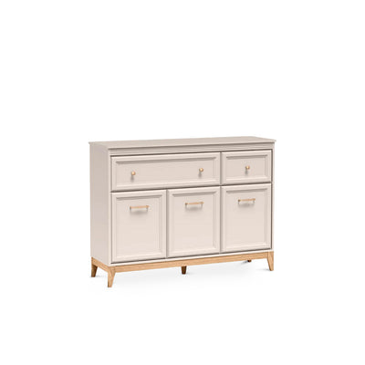 Serena Sideboard 136x100 with Drawers and Cabinets, Modern Classic Style – angled view | Pillovely