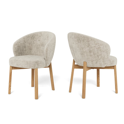 Melor Set of Two Chairs with Armrests, Modern Style – main photo | Pillovely