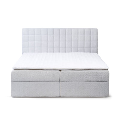 Laky Continental Divan Bed with Topper and Storage, Modern Style – front view