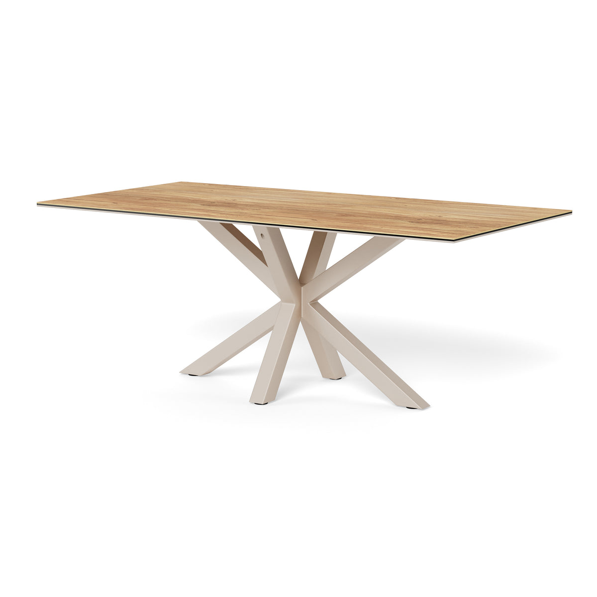 Oryss Classic Dining Table, Industrial Style – White, 200x76