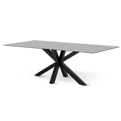 Oryss Dining Table 200x76 cm, Modern Style – Light Ash Grey