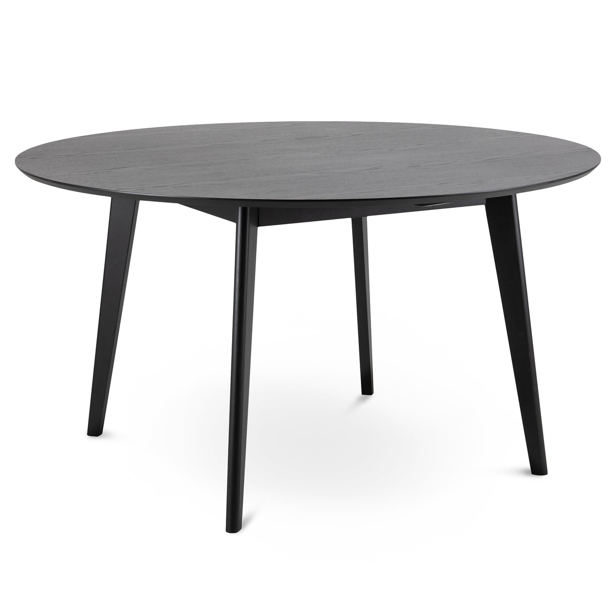 Krel Round Dining Table 140x76 cm, Scandinavian Style – Matte Black