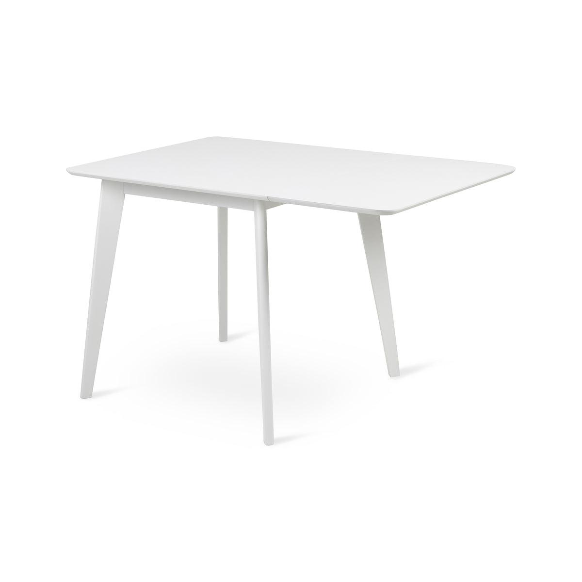 Krel Extendable Dining Table 80–120x80 cm, Scandinavian Style – Pure White
