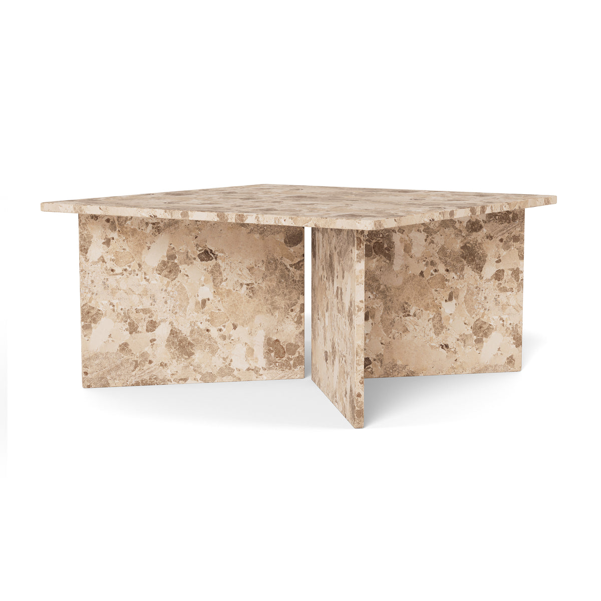 Plaris Coffee Table 90x42 cm, Elegant Style – Beige Marble