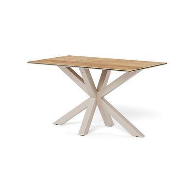 Oryss Classic Dining Table, Industrial Style – White, 135x76