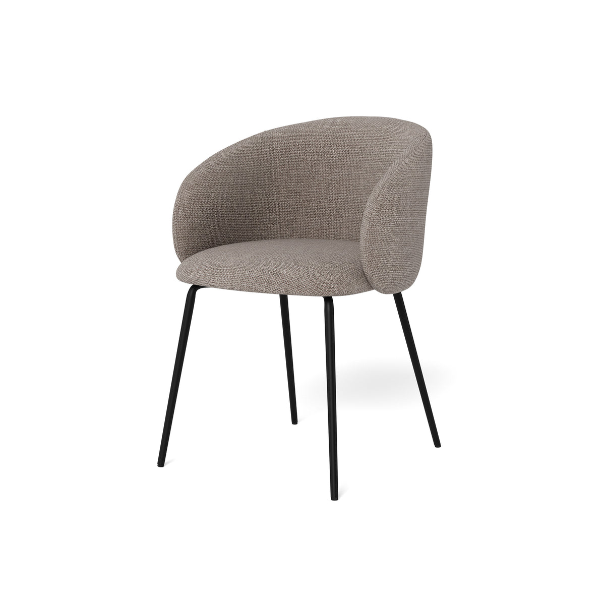 Delmo Set of Two Dining Chairs, Modern Style – Taupe