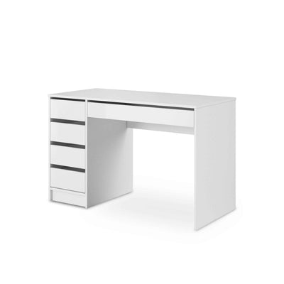 Adia Dressing Table with Mirror and LED Lighting 120x75 cm, Modern Style – angled view