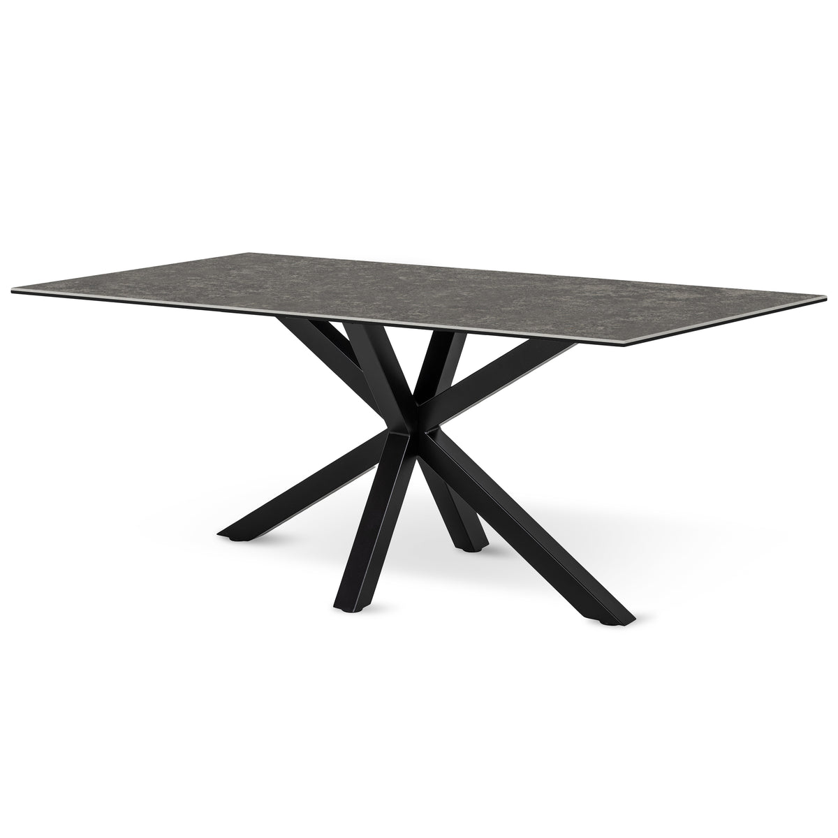 Oryss Dining Table 160x76 cm, Modern Style – Dark Graphite