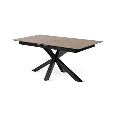 Lorrins Extendable Dining Table 168–210x76 cm, Modern Style – Warm Taupe