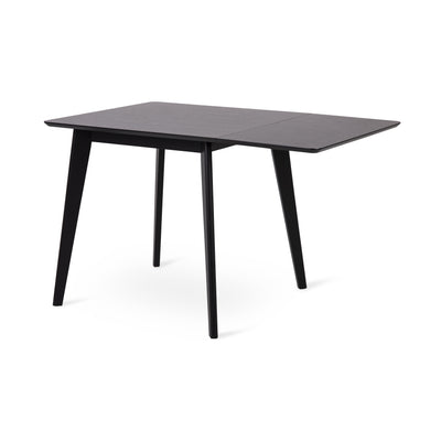 Krel Extendable Dining Table 80–120x80 cm, Scandinavian Style – Matte Black