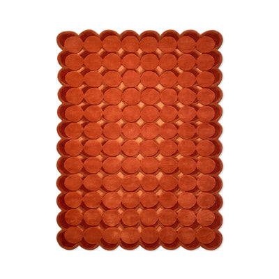 Pelli-vloerkleed voor de woonkamer met een geometrisch driedimensionaal patroon in glamourstijl - vooraanzicht | Pillovely