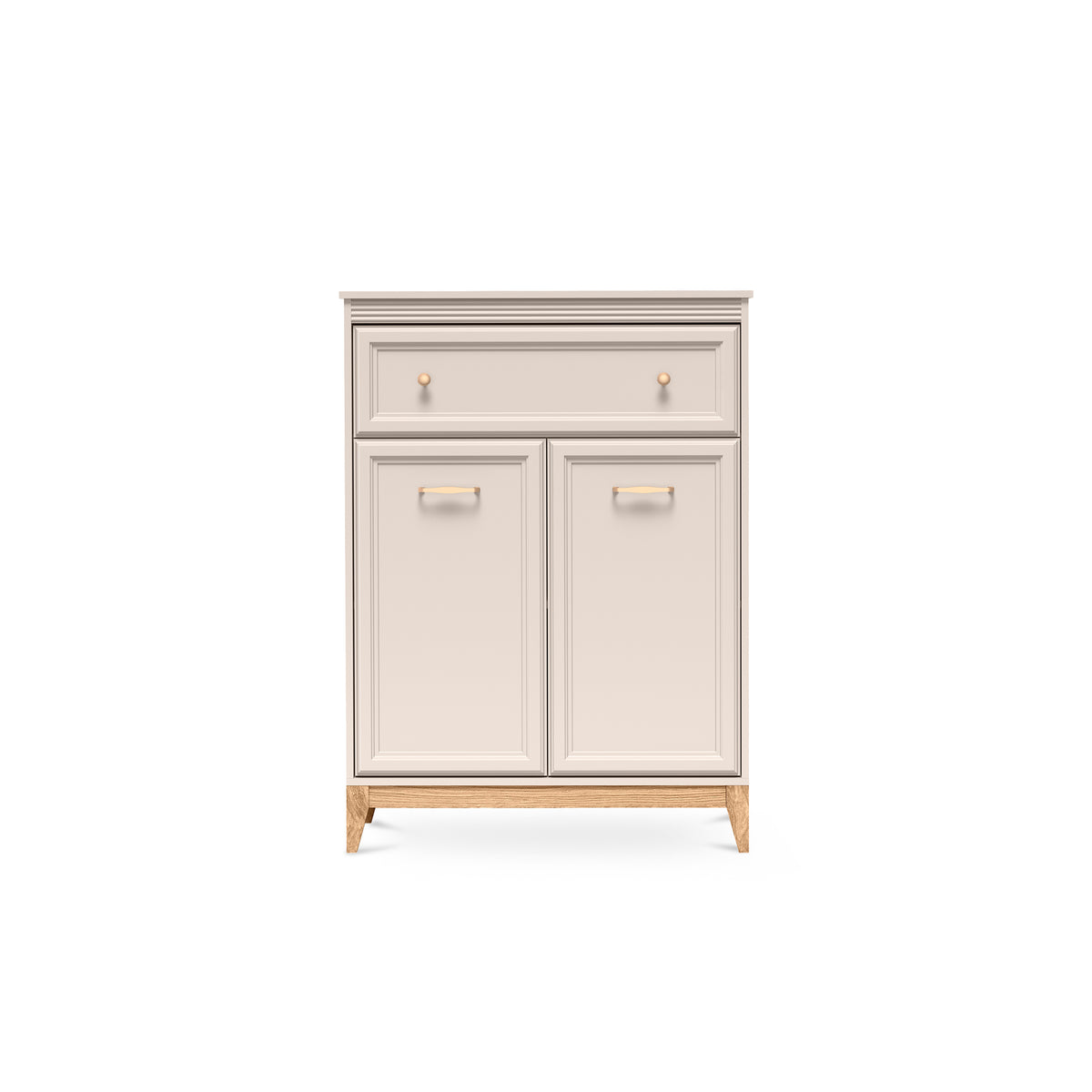Serena Sideboard 92x126 with Shelf and Drawer, Modern Classic Style – front view