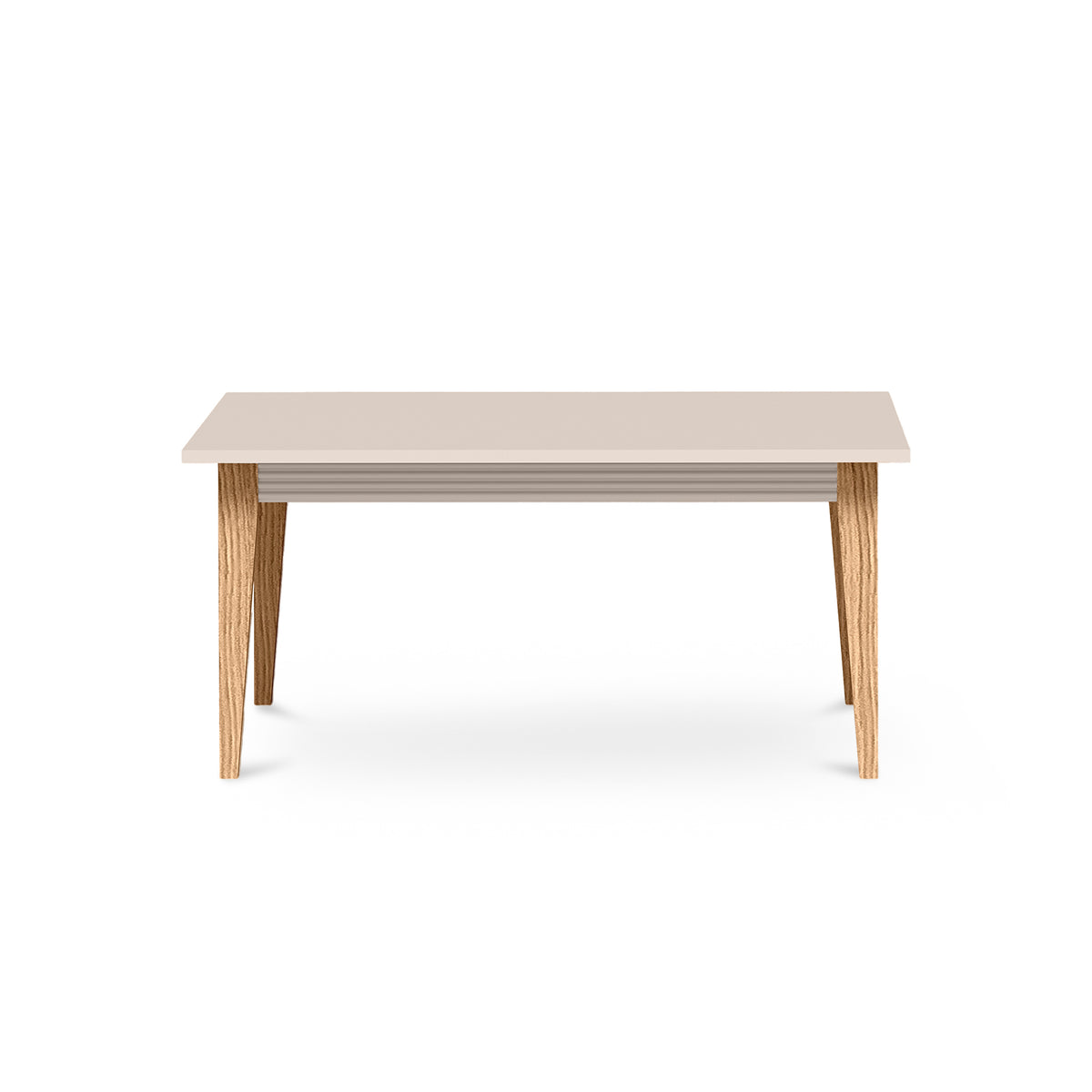 Serena Coffee Table 90x40 with Decorative Trim, Modern Classic Style – front view
