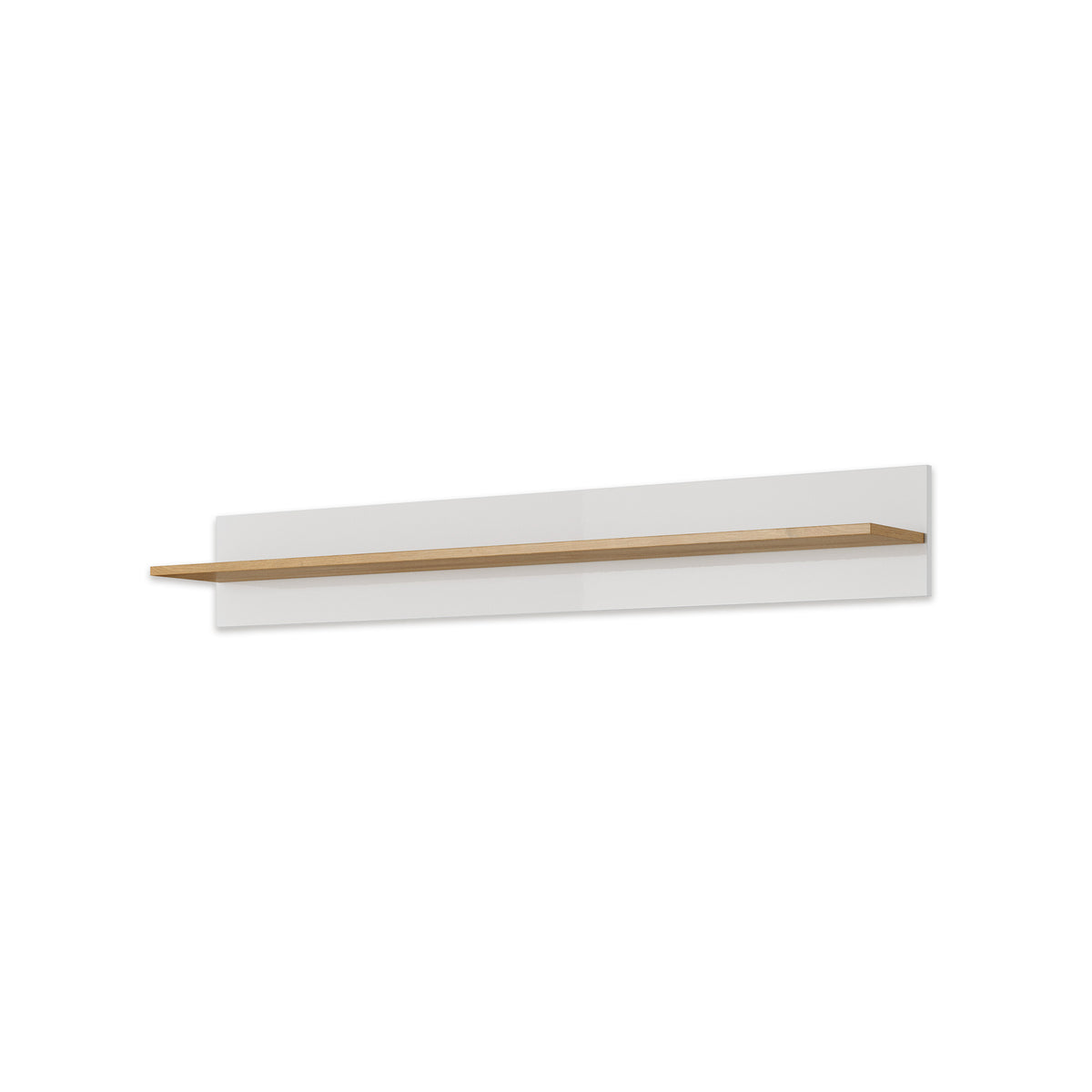 Armelia Wall Shelf for the Living Room and Bedroom 138x20 cm, Modern Style – Wall-mounted, Minimalist – angled view | Pillovely