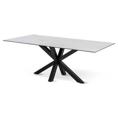 Oryss Dining Table 200x76 cm, Modern Style – angled view | Pillovely