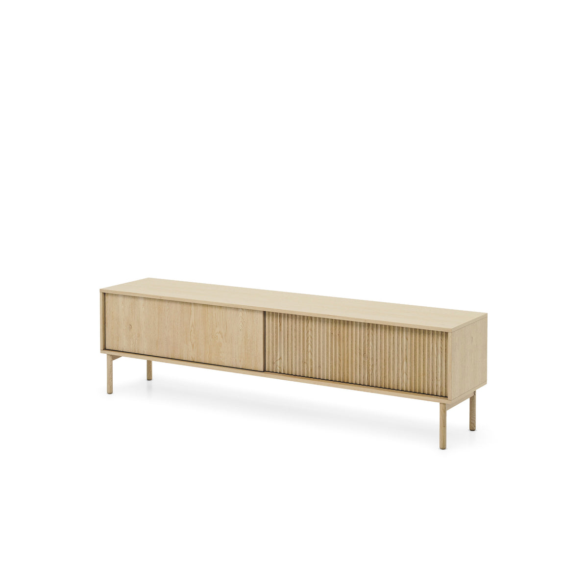 Viola TV Unit / TV Stand 187x52, Japandi Style – angled view | Pillovely