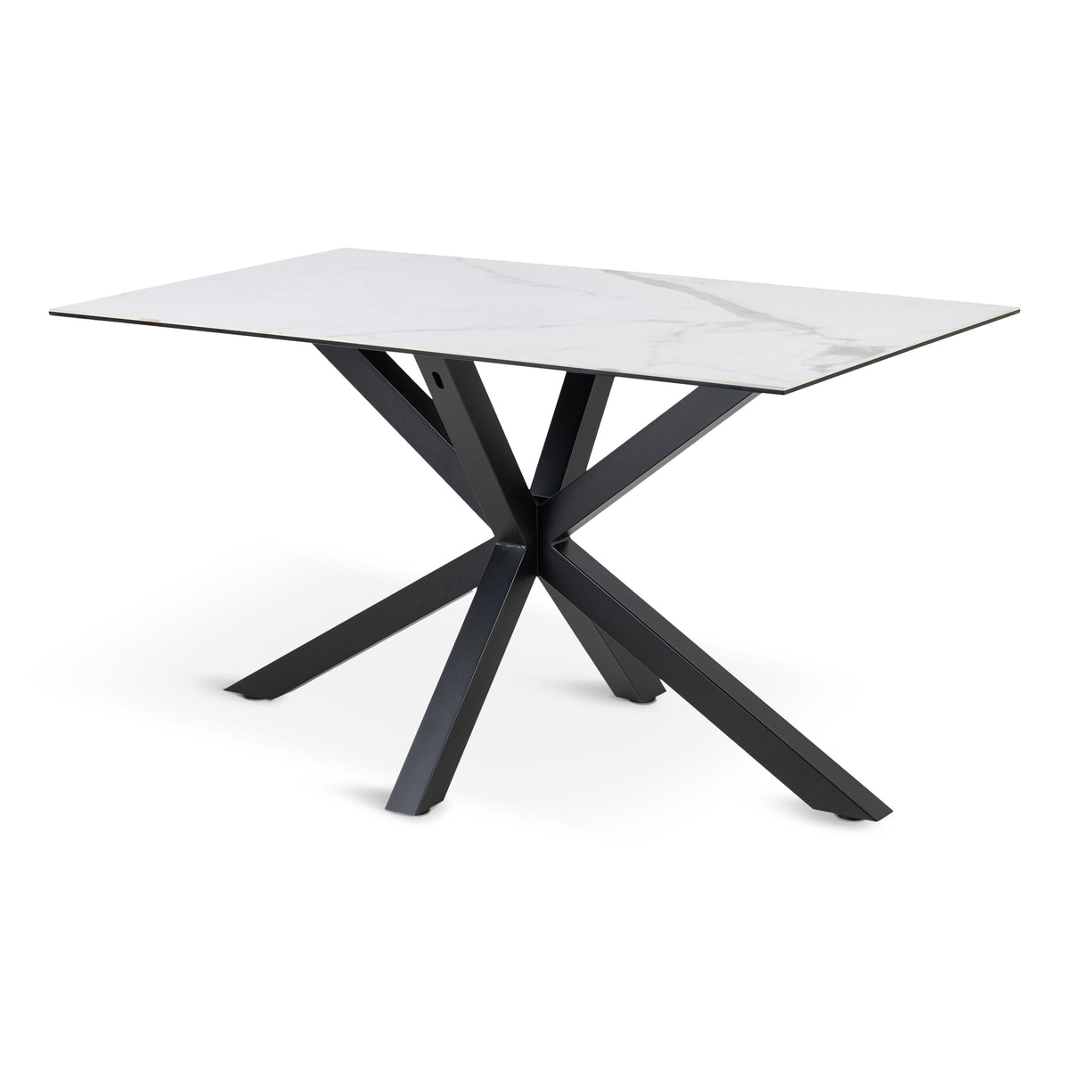 Oryss Dining Table 135x80 cm, Modern Style – Cool White