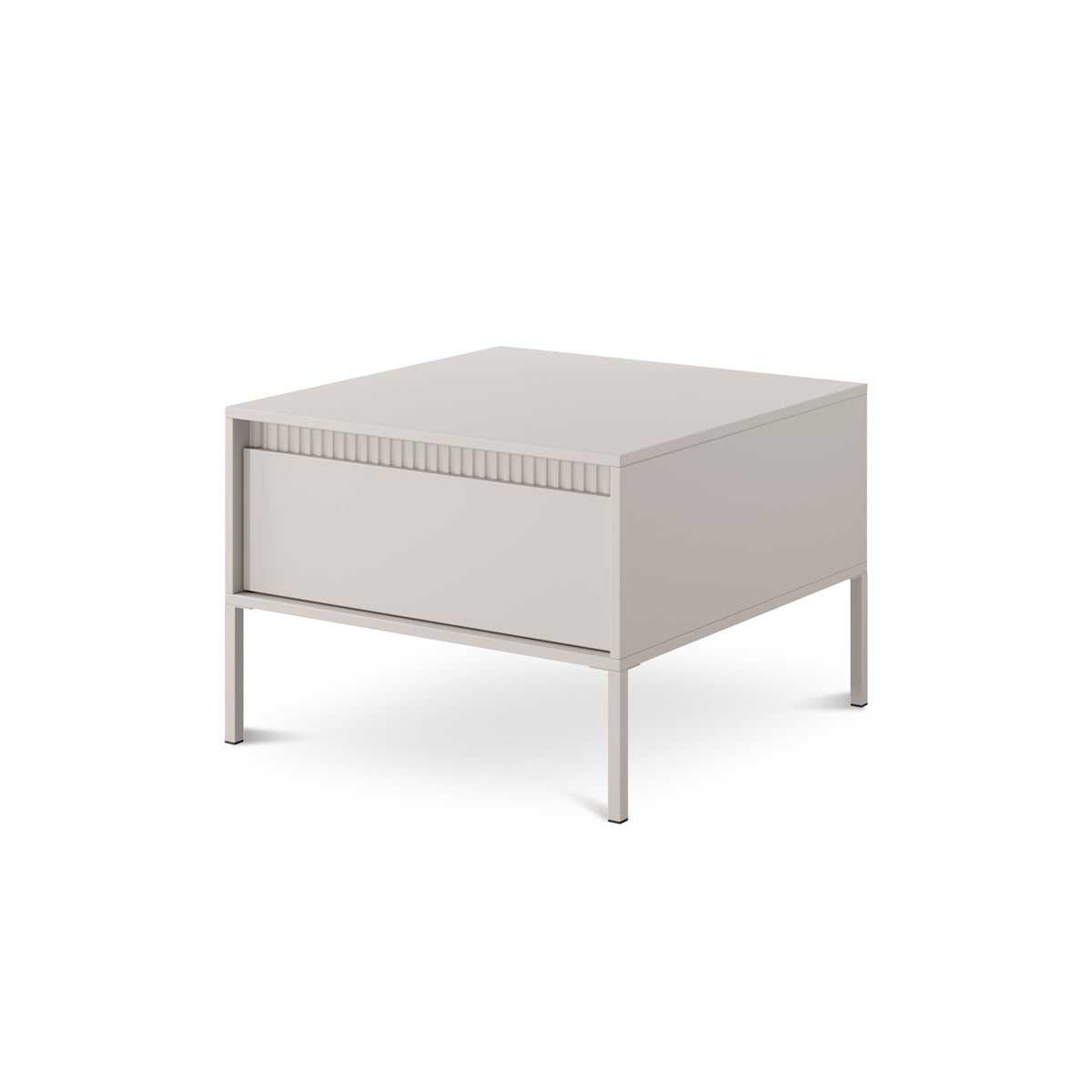 Senra Coffee Table 68x48 cm with Drawer, Minimalist Style – angled view | Pillovely