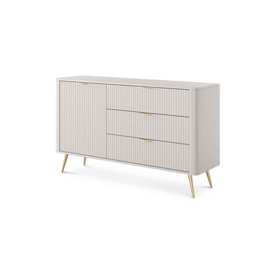 Laanti Sideboard with Drawers and Doors 138x81, Elegant Style – Beige