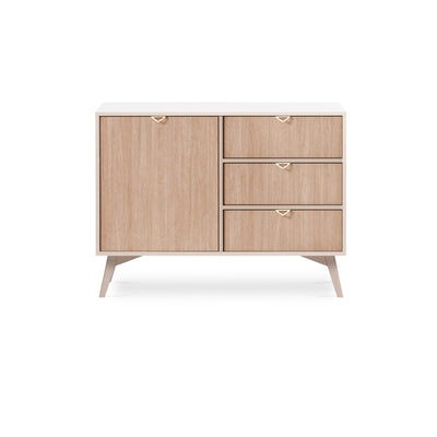 Mandala Sideboard 106x80 with Drawers and Cabinet, Japandi Style – photo 3
