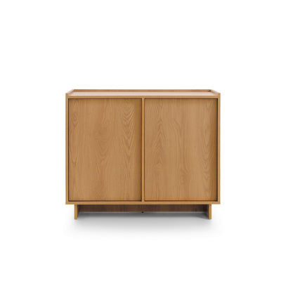 Kiyro Sideboard 98x82 with Shelves, Japandi Style – front view