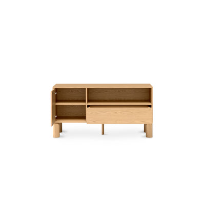 Fjord TV Unit 120x62 with a Drawer and an Open Compartment, Scandinavian Style – photo 5