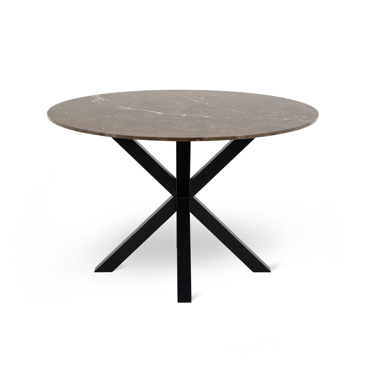 Morial Round Dining Table 120x76 cm, Elegant Style – front view