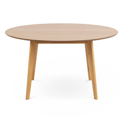 Krel Round Dining Table 140x76 cm, Scandinavian Style – front view