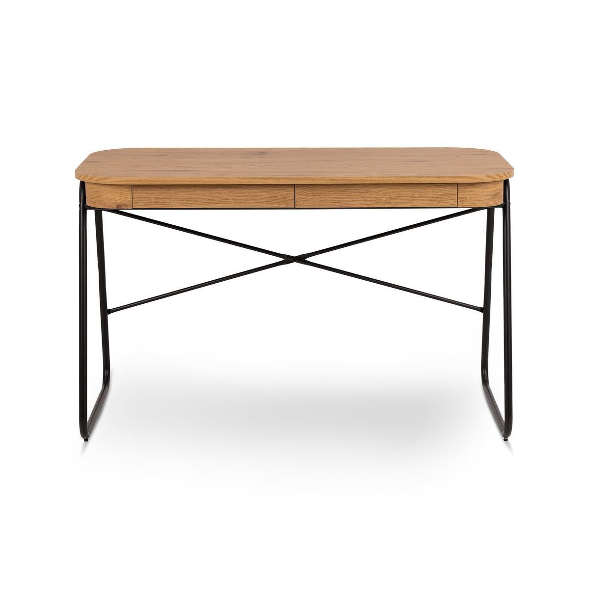 Astel-bureau 120x60 met twee lades in moderne stijl - vooraanzicht