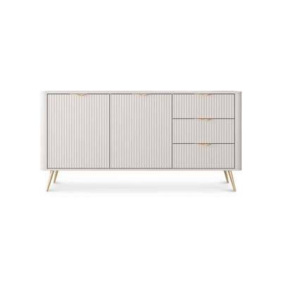 Laanti Sideboard with Drawers and Doors 163x81, Elegant Style – front view