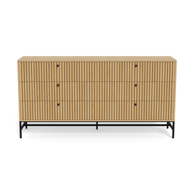 Bambouz Sideboard 158x81 with a Lamella Front, Modern Style – front view