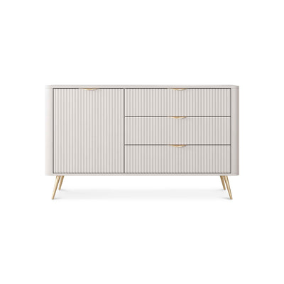 Laanti Sideboard with Drawers and Doors 138x81, Elegant Style – front view
