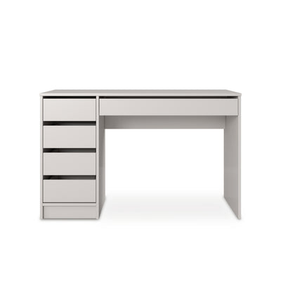 Adia Desk with Drawers 120x75 cm, Minimalist Style – front view