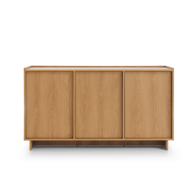 Kiyro Sideboard with Shelves 147x82, Japandi Style – front view