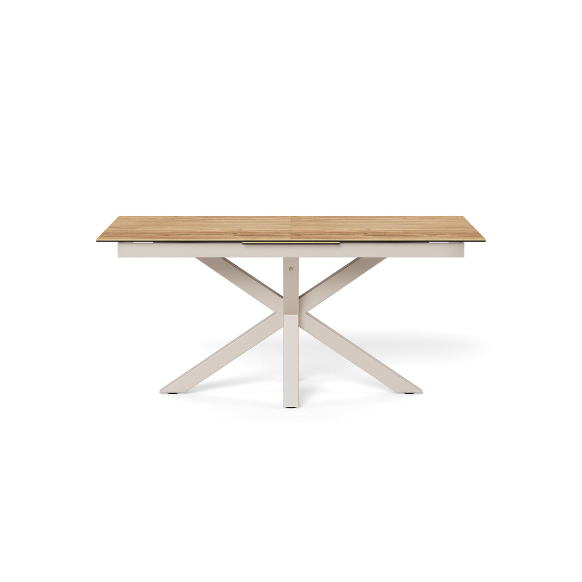 Lorrins Classic Extendable Dining Table, Loft Style – front view