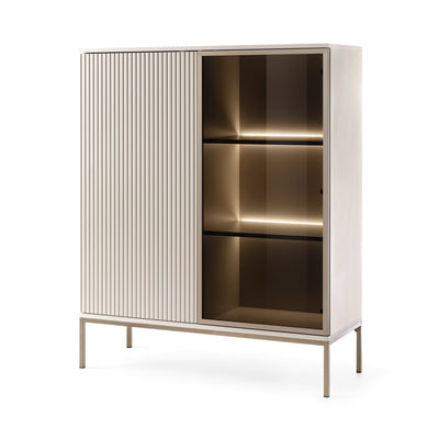 Lampy Sideboard with Doors and Drawer 104x126, Loft Style – Cashmere