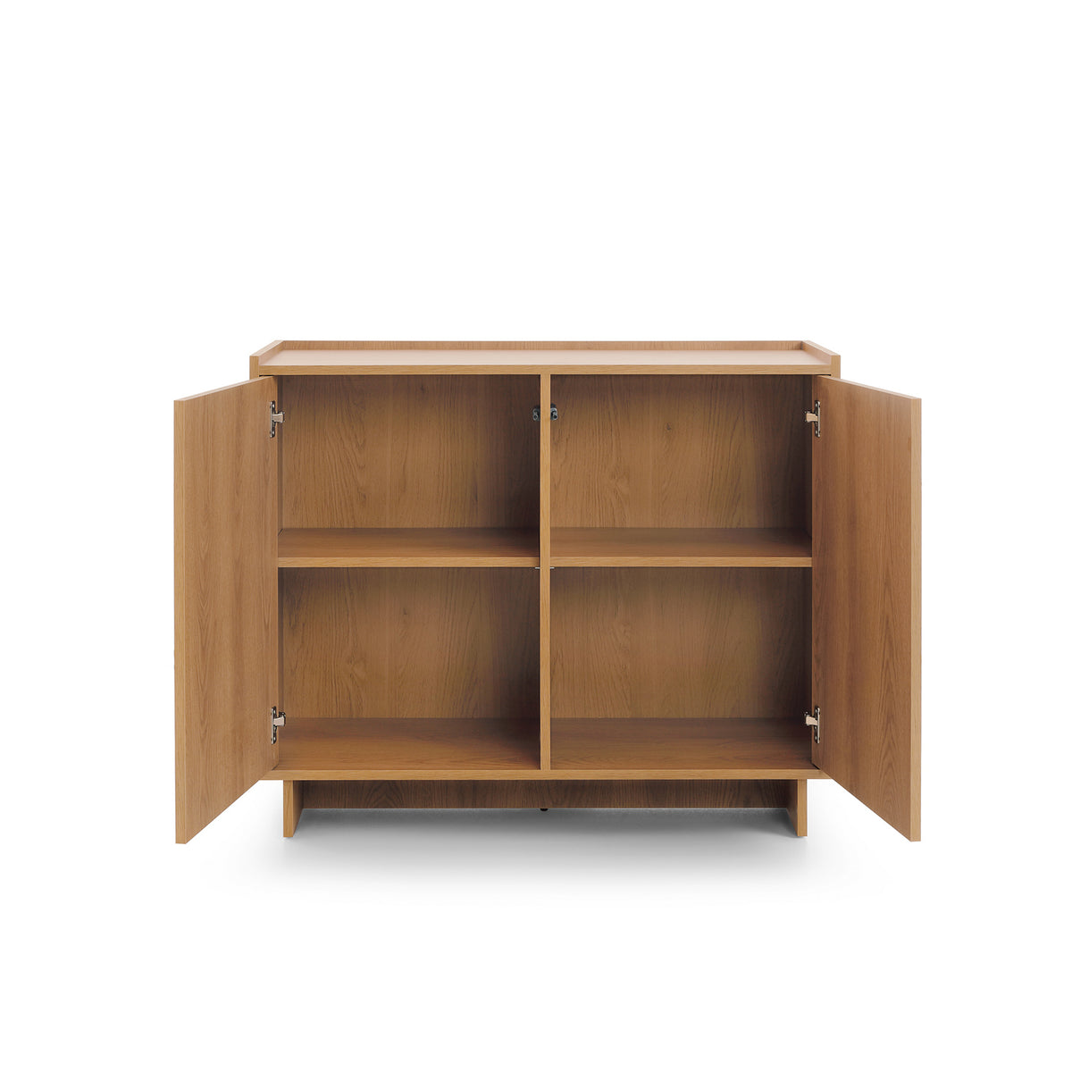 Kiyro Sideboard 98x82 with Shelves, Japandi Style – front view