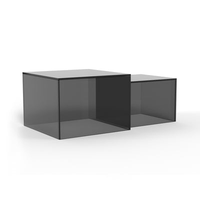 Quadrato Set of Two Coffee Tables, Modern Style – side view