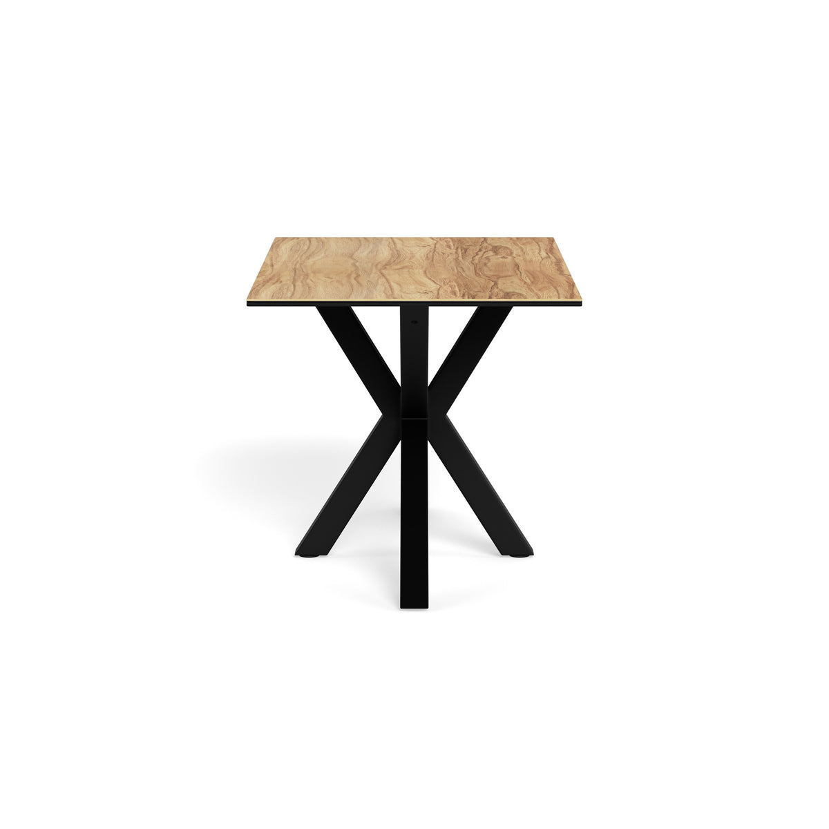 Oryss Classic Dining Table, Industrial Style – side view