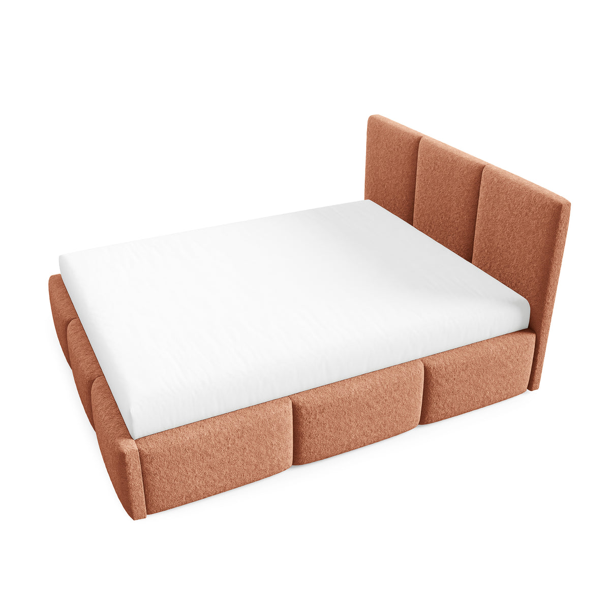 Melora Upholstered Ottoman Bed with Storage, Various Sizes in Modern Style, Lambi Fabric – photo 4