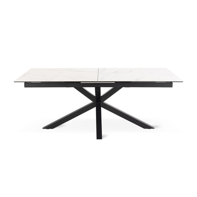 Lorrins Large Extendable Dining Table 200–240x76 cm, Modern Style – front view