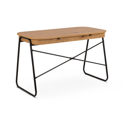 Astel-bureau 120x60 met twee laden in moderne stijl - achteraanzicht