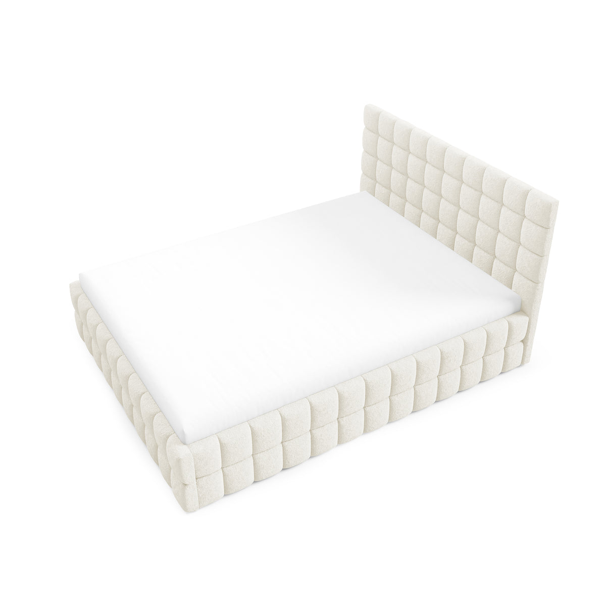 Stratus Upholstered Ottoman Bed with Storage, Various Sizes in Modern Style, Lambi Fabric – photo 4