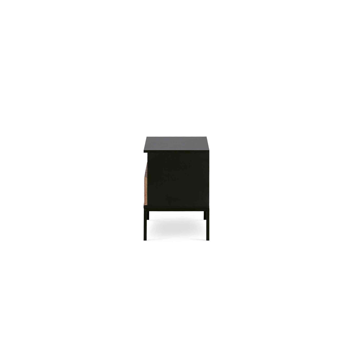 Lampy Bedside Table with Slatted Front 54x56 cm – side view