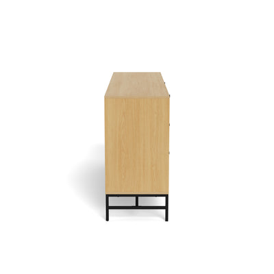 Bambouz Sideboard 158x81 with a Lamella Front, Modern Style – side view