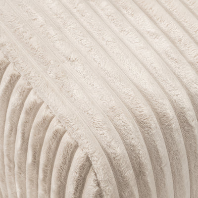 Alloro Upholstered Pouffe 82x41, Vintage Style – close-up of details and texture