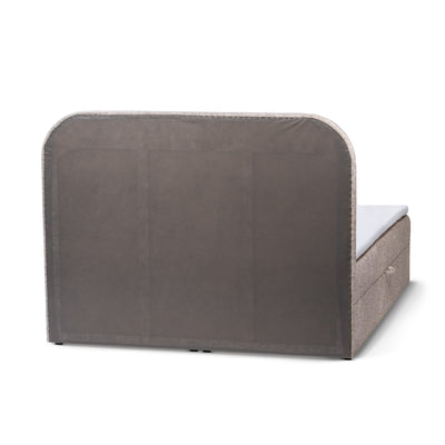 Gory Continental Divan Bed with Storage, Minimalist Style – back view