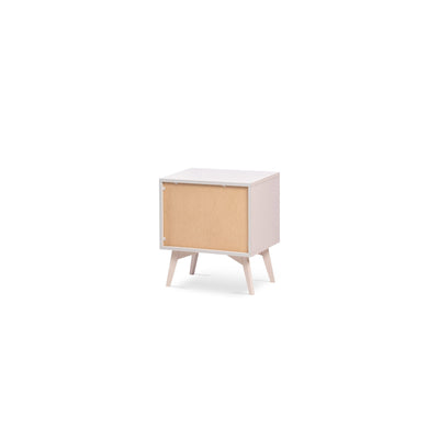 Mandala Bedside Table with Drawer and Open Shelf 54x54 cm, Boho Style – photo 7