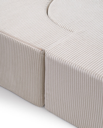 Kamelia Freestanding Foam Sofa Bed 200 cm, Japandi Style – close-up of details and texture