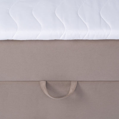 Lasy Continental Divan Bed with Topper, Modern Style – close-up of details and texture